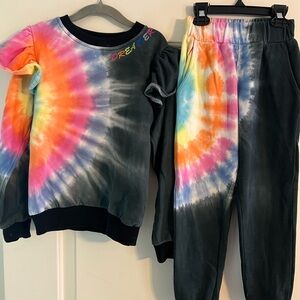 Lola + The Boys Tie-Dye Sweatshirt and Joggers Set